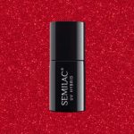 Semilac 025 Glitter Red 7ml Ημιμόνιμο Βερνίκι