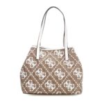 Guess OQ6995529 Latte Logo/ White Τσάντα