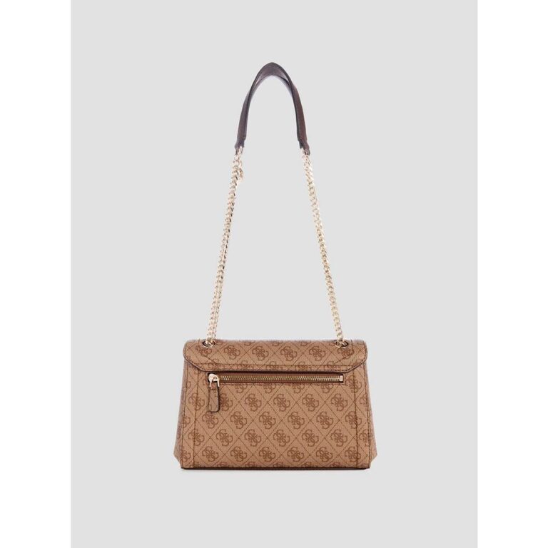 Guess BG787921 Latte Logo Brown Τσάντα Ώμου