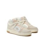 Calvin Klein YW0YW01489-0GE Basket Cupsole Λευκό Calvin Klein YW0YW01489-0GE Basket Cupsole Λευκό