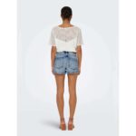 ONLY 15221469 KELLY Ψηλόμεσο Light Blue Denim Σορτς ONLY 15221469 KELLY Ψηλόμεσο Light Blue Denim Σορτς