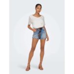 ONLY 15221469 KELLY Ψηλόμεσο Light Blue Denim Σορτς ONLY 15221469 KELLY Ψηλόμεσο Light Blue Denim Σορτς