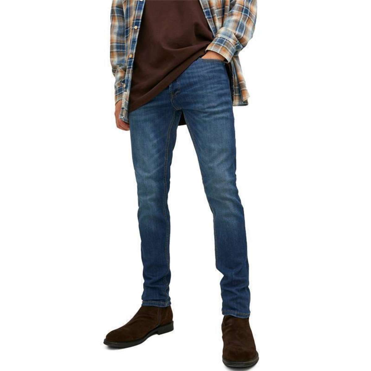 Jack & Jones 12224987 Ανδρικό Τζιν Σκούρο Μπλε Jack & Jones 12224987 Ανδρικό Τζιν Σκούρο Μπλε