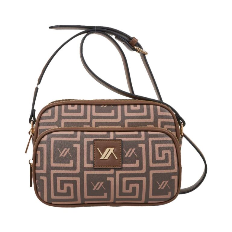 Verde 16-0008070 Τσάντα Χιαστί Καφέ