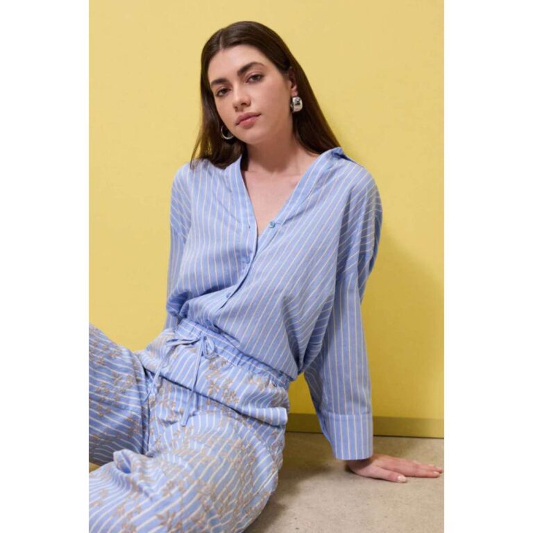 Enzzo 261182 Πουκάμισο Morgan Γαλάζιο