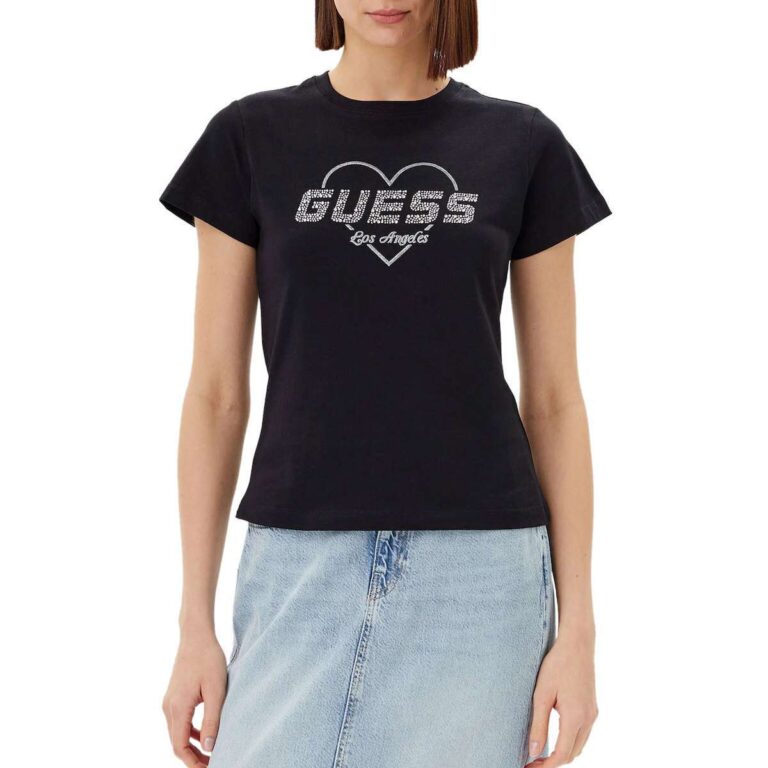 Guess V5GI10K9RM1-JBLK Γυναικείο T-shirt Μαύρο