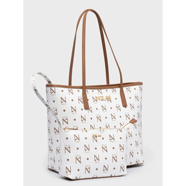 Nolah Ansa White-Brown Τσάντα Ώμου