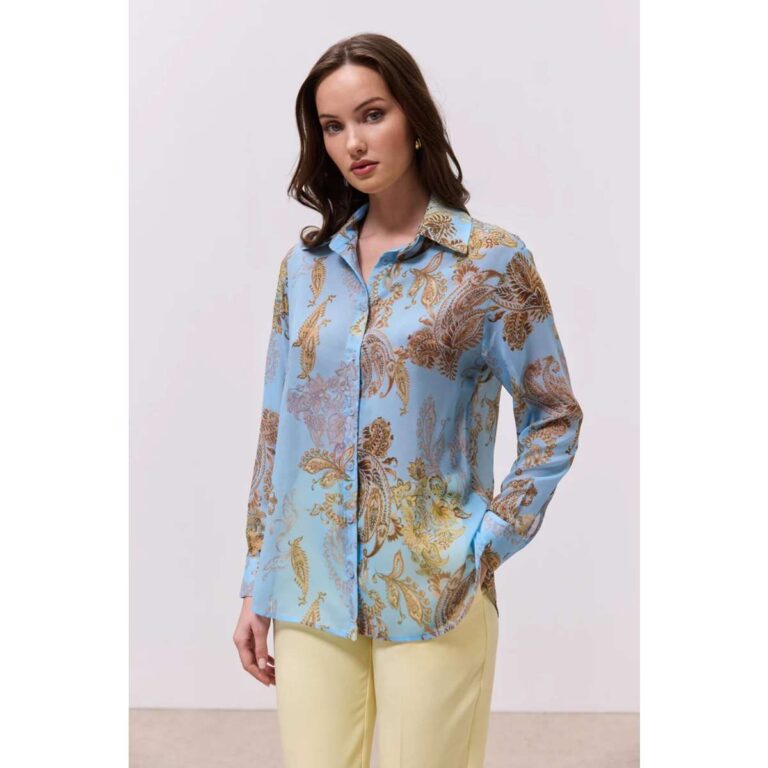 Enzzo 261062 Γυναικείο Πουκάμισο Stella Σιέλ