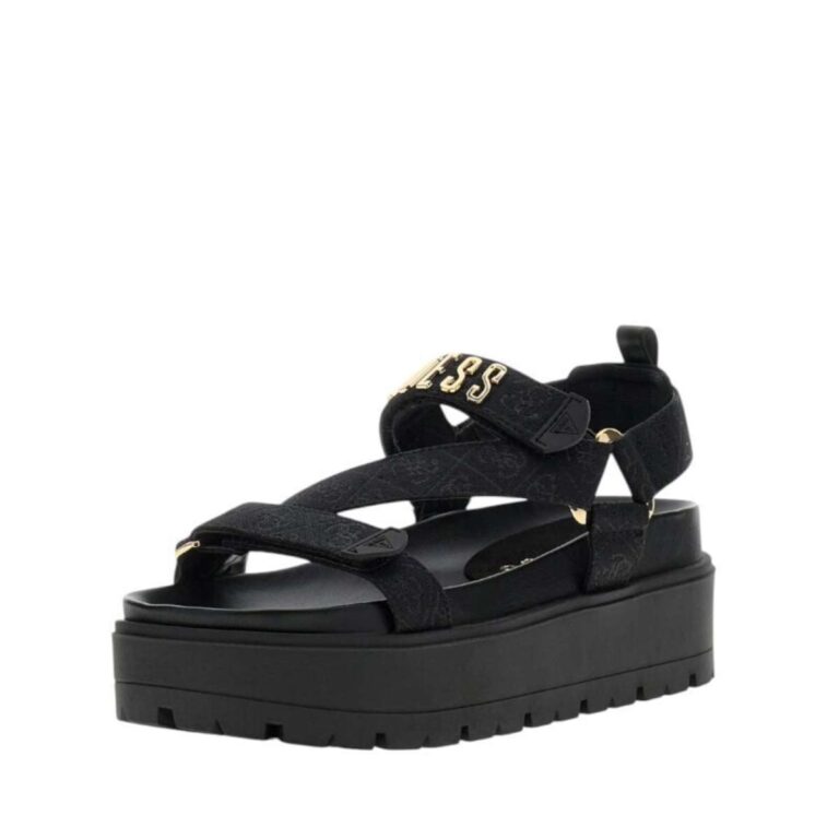 Guess FLJFTTFAL03 Γυναικείες Πλατφόρμες Μαύρες