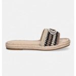 Guess FLJKLIFAB03 Γυναικεία Σανδάλια Μαύρα