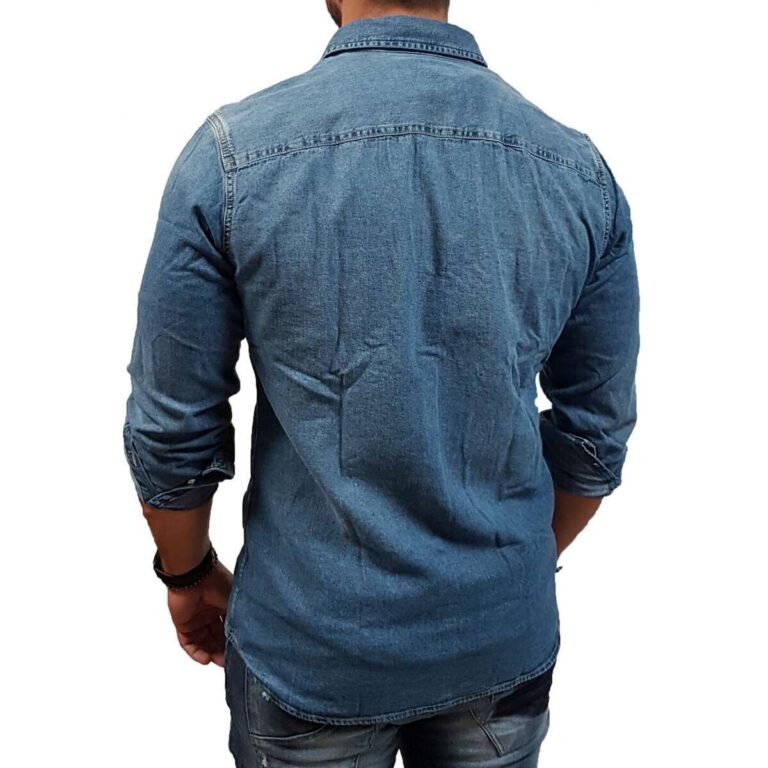 Jack&Jones 12138115 Μακρυμάνικo Τζιν Πουκάμισο