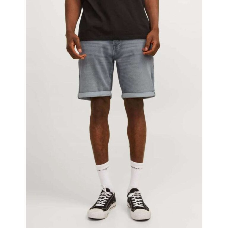 Jack&Jones 12249214 Ανδρική Βερμούδα Τζιν Γκρι