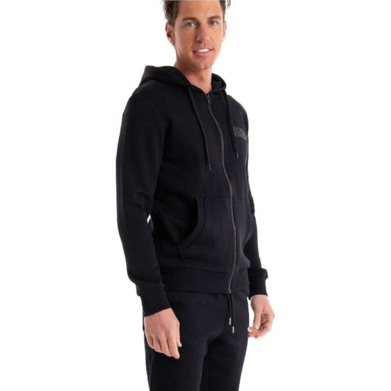 Jack&Jones 12265177 Ζακέτα με Κουκούλα Μαύρη