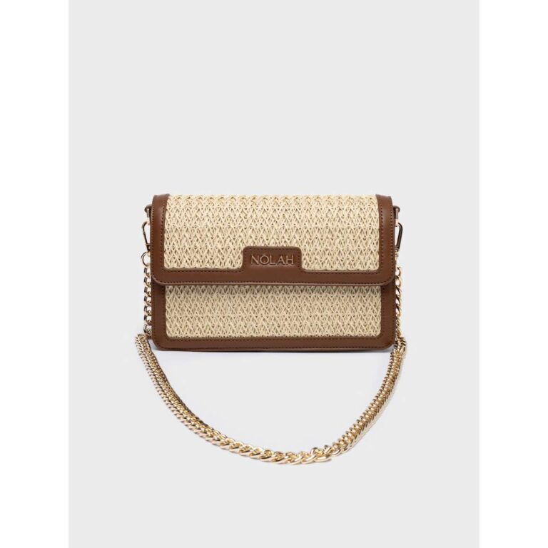 Nolah Maya Beige Dark Brown Τσάντα Ώμου