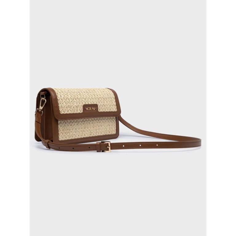 Nolah Maya Beige Dark Brown Τσάντα Ώμου
