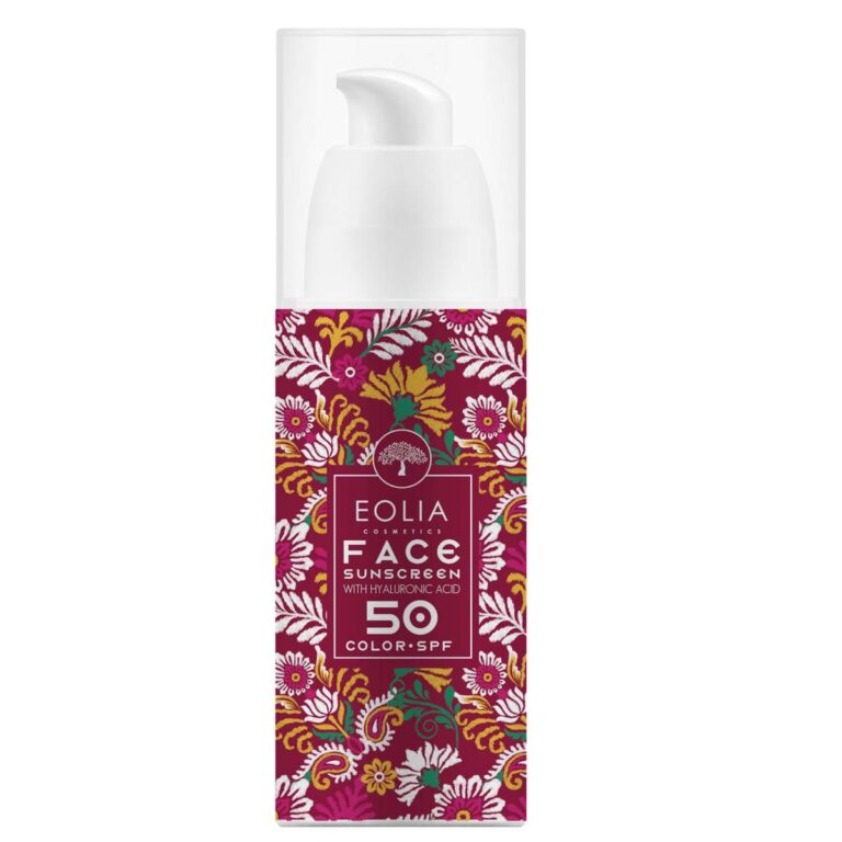 Eolia Cosmetics Face Sunscreen SPF50 με Χρώμα 50ml