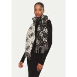 Guess AW5217VIS03-BLO Γυναικείο Κασκόλ Μαύρο-Γκρι