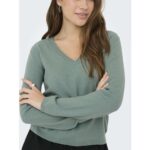 Only 15368957 Γυναικεία Μπλούζα με V Λαιμόκοψη