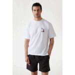 Guess F5GI10I3Z14-G011 Ανδρικό T-shirt Λευκό