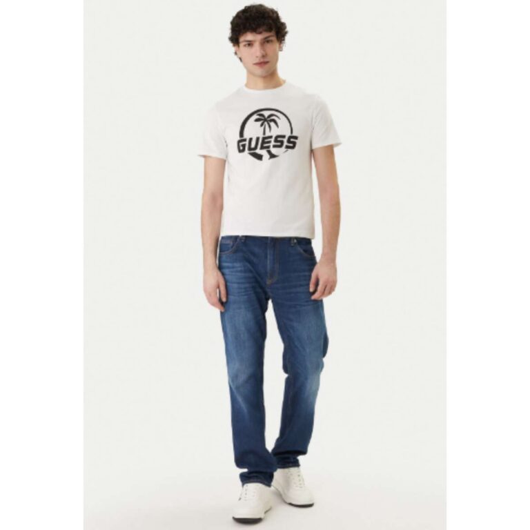 Guess F6GI00J1314-G011 Ανδρικό T-Shirt Λευκό