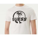 Guess F6GI00J1314-G011 Ανδρικό T-Shirt Λευκό
