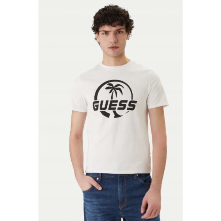 Guess F6GI00J1314-G011 Ανδρικό T-Shirt Λευκό