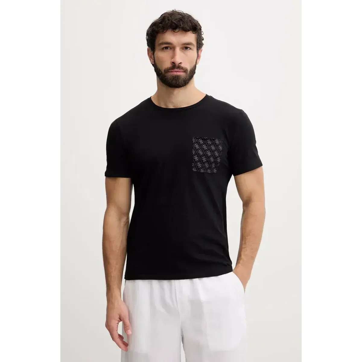 Guess F6GI12K6XN4-JBLK Ανδρικό T-shirt Μαύρο Guess F6GI12K6XN4-JBLK Ανδρικό T-shirt Μαύρο