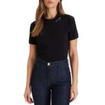 Guess V5BI12K8FQ4-JBLK Γυναικείο Crop T-shirt Black