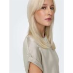 Only 15303413 Γυναικεία Μπλούζα Σατέν Κοντομάνικη