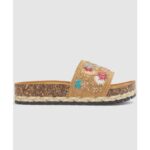 Verde 28-0004186 Γυναικείες Παντόφλες Camel