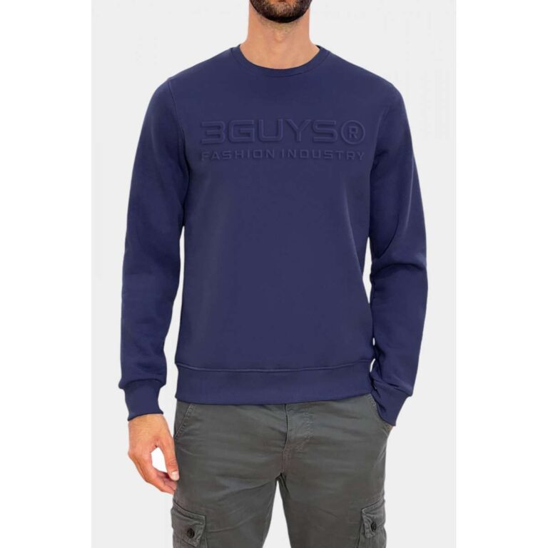 3Guys 63-4881 Ανδρικό Φούτερ Navy