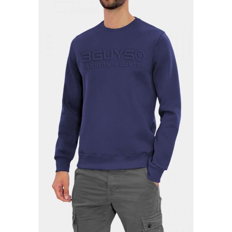 3Guys 63-4881 Ανδρικό Φούτερ Navy