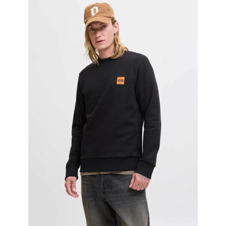 Jack&Jones 12279256 Ανδρικό Φούτερ Μαύρο