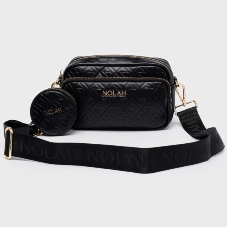 Nolah Globe Black Γυναικεία Τσάντα Χιαστί