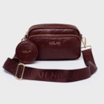 Nolah Globe Burgundy Γυναικεία Τσάντα Χιαστί